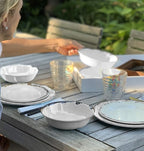 Fox Run Melamine Dinnerware Set Ivory, 10"