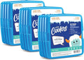 Cool Coolers By Fit & Fresh 12 Pack Slim Ice Packs, Quick Freeze Space Saving Reusable Ice Packs for Lunch Boxes or Coolers, Clear Blue Kids Ice,12 Pack