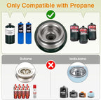 ODSD 2 Burner Camping Stove with Windshield, 20000 BTU Propane Camp Stove, Portable Folding Gas Stove, Camping Essentials Gear Includes Frying Pan, Coffee Stand & Carry Bag, Orange