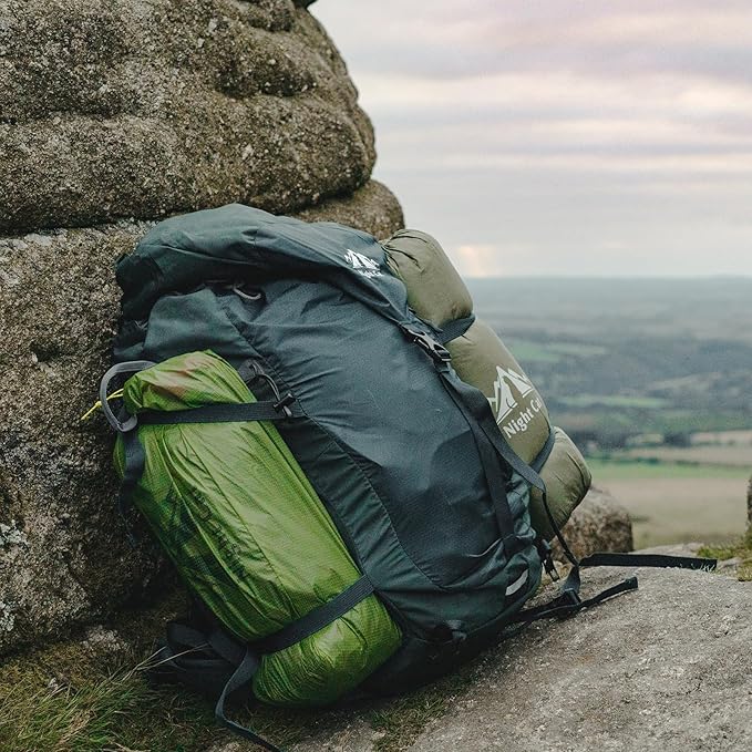 Night Cat Ultralight Tunnel Tent: Waterproof Lightweight Two People Backpacking Tent for Outdoor Camping Hiking Treeking with Double Layers Aluminum Poles and Footprint