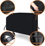 iCOVER 28 inch Griddle Cover for Blackstone, 600D Heavy Duty Waterproof Anti-UV Canvas Flat Top BBQ Covers for 28" Outdoor Cooking Gas Grill Griddles with One Side Shelf