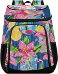 Tropical Pineapples Fruits Cooler Backpack Insulated Leak Proof Beach Cooler Bag Soft Lunch Picnic Hiking Camping Backpack Cooler