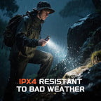 Portable Camping Light, 3500LM Adjustable LED Camping Lantern Rechargeable with 2.5-15H Runtime&Screen, Alloy Waterproof Flashlight for Power Outages, Emergency, Hurricane(Orange)