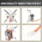 Wood Pellet Grills Parts Replacement Kits Compatible with Pit Boss, Traeger Camp Chef, Z Grills Pellet Grills,Fire Burn Pot, Hot Rod Ignitor, Upgraded 2.0 RPM Auger Motor,Induction Fan