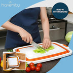 BBQ Prep Tub 16L - Multifunctional Collapsible Camping Cutting Board with Upgraded Locking Lid, Meat Storage Container for Meal Prep, Dish Basin Bowl Perfect for Grilling, Outdoor (XL)