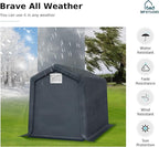 6x10ft Storage Sheds, Outdoor Portable Carport Shelter Garages Heavy Duty Canopy with Rolled up Zipper Doors, Outside Utility Shed Garage Tent for Motorcycle, Bicycles and Camping Tools