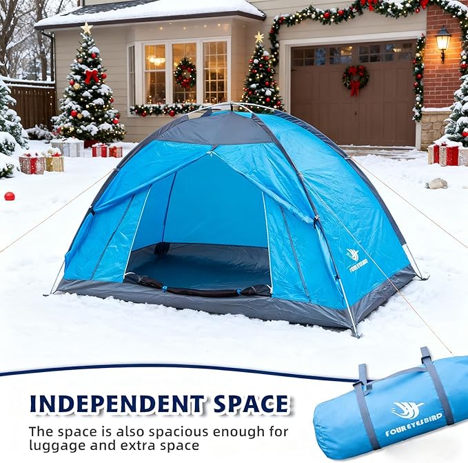 7.2 × 4 × 4 Feet Single Backpack Tent, Waterproof Camping and Hiking Tent can be Used by One Person, Light and Durable
