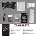 IFAK Refill Kit, Compact Emergency Medical First Aid Trauma Kits Survival Supplies Hemostatic Combat Tactical Wound Care Dressing Pack with Chest Seal 6”Israeli Bandage for Rapid Military, 8pcs