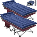 Slsy Folding Camping Cot for Adults with Pad, Padded Portable Sleeping Cots, Camp Bed with Carry Bag for Outdoor Travel, Beach, Hiking