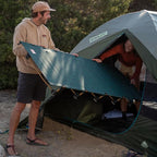 Kelty Lowdown Camping Cot, Tent and Car Camping Bed, Aluminum Frame, Lightweight Carry Size, Fern Green
