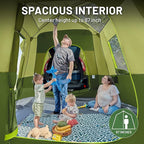 TIMBER RIDGE 5-9 Person SUV Tent with Screen Porch and Awning for Family Camping, Weather Resistant and Portable Van or Car Tent, Includes Rainfly and Storage Bag, 13' W X 10' L X 7.1' H