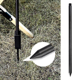 TOBWOLF Portable Camping Folding Lamp Pole, Lightweight Collapsible Aluminum Lantern Stand, Outdoor Lamp Post Hanging Light Holder Stick for Picnic, Hiking, Fishing, Backpacking, Garden BBQ