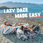AlphaBeing Inflatable Lounger Beach Chair Accessories, Air Sofa Hammock Inflatable Couch for Camping Backyard Lakeside with Compression Sacks, Ideal Outdoor Gifts for Adults