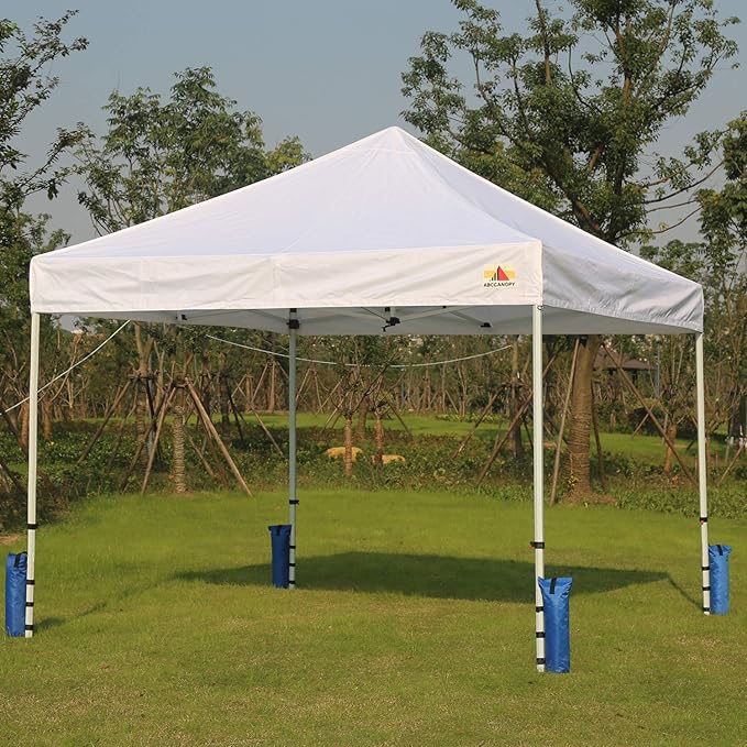 ABCCANOPY Canopy Weights Set of 4-120LBS Sand Bags for Pop up Tent, Weight Bags for Outdoor Gazebo, Trampoline, Pergola, Blue (Without Sand)