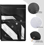 RedSwing 6 Pack Heavy Duty Reflective Survival Space Blankets, Multipurpose Emergency Thermal Blanket for All Weather, Black
