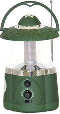 NORTHPOINT 190485 12-LED Lantern with 4-LED Flashlight & AM/FM Radio (Green)