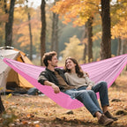 Coral Pink Double Hammocks with Travel Bag Camping Hammocks for Travel 114" x 54"