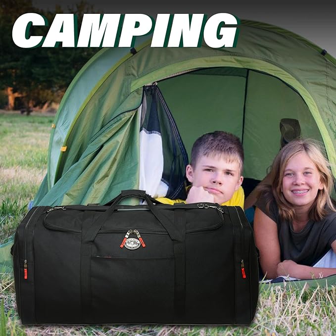 Camp 1800 Denier Heavy Duty Soft Trunk With Shoulder Straps Great For Kids Going to Sleep Away Camp