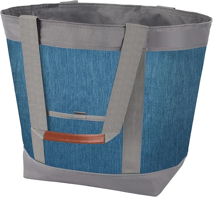 Insulated Cooler Bag, Reusable 30 Cans Insulated Bag, Soft Portable Grocery Bags for Shopping Food Travel Beach Camping