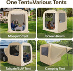 Alvantor SUV Tailgate Tent, Instant Pop Up Car Tent Creates Extra Living Space, UV Protection, Quick Setup in Seconds for Family, Road Trips, Tailgating, Beach, Outdoor Camping