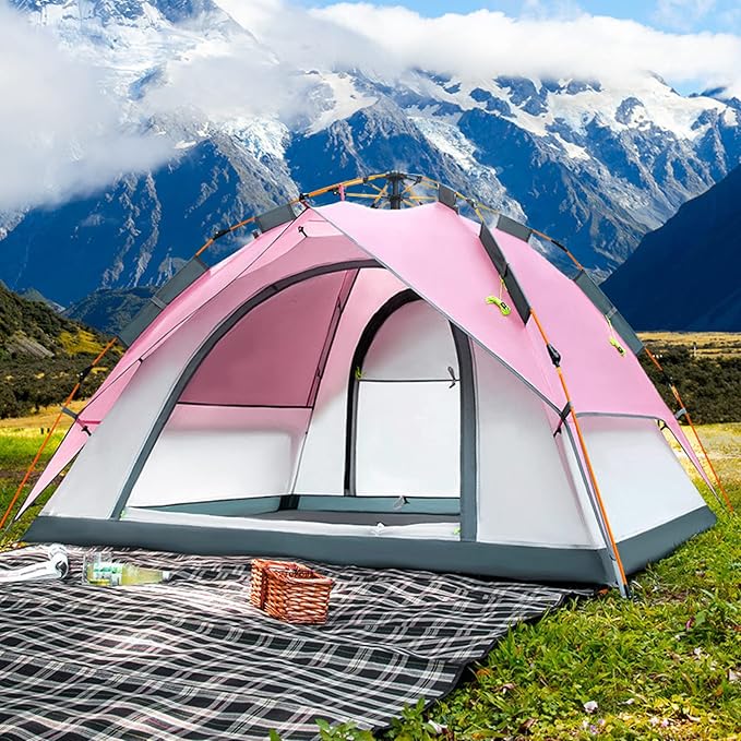 Travel Tent Outdoor Family Camping Tent Camping Hiking Foldable Folding Tent Double Decker Tent