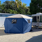 Clam Quick-Set Wind & Sun Panel Attachment – Accessory for Screen Shelter Canopy Tent – Includes 2 Panels with Carry Bag – Outdoor Privacy & Weather Protection (Tent Not Included)