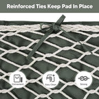SUNCREAT Outdoor Double Hammock Pad, Soft Comfortable Polyester Pad, Olive Green