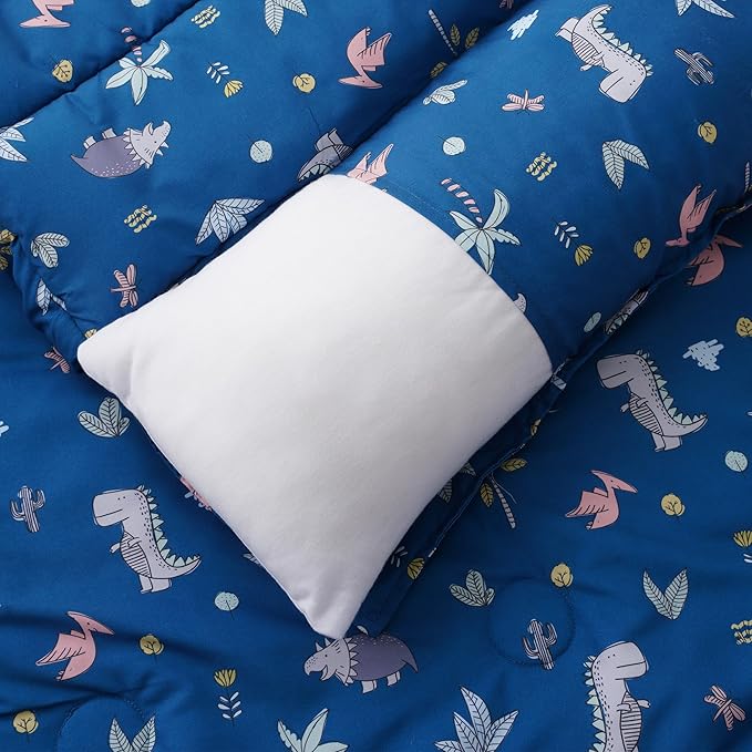 Bunnikins & Clover Toddler Nap Mat with Removable Pillow, Nap Mats for Preschool, Easy Clean Toddler Nap Pad for Kindergarten, Kids Sleeping Bag for Travel Camping