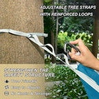 Cerulean Camping Gear with 2 Tree Straps Camping Hammock for Yard 114" x 54"