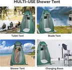 Pop Up Camping Shower Tent, Portable Dressing Changing Tent Outdoor with Carry Bag for Beach & Hiking, 75” x 48”x 48”