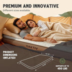 Self-Inflating Camping Sleeping Pad – 4" Wandermate Memory Foam Air Mattress for Backpacking, Car Camping & Tents, Compact and Durable