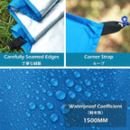 TRIWONDER Camping Tarp - 118"x118" Waterproof Rain Fly Tent Footprint Ground Cloth Multifunctional Cover Heavy Duty for Canopy Hammock Hiking Picnic (Green)