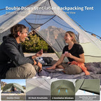 Naturehike Mongar Pro 1/2/3 Person Backpacking Tent,Waterproof Nylon Easy Setup Lightweight Camping Tent