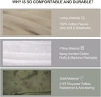 Cold Weather Sleeping Bag 100% Cotton Flannel XXL for Adults Big and Tall,Free Compression Sack