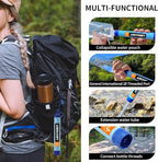 Personal Water Filter, Straw Water Purifier System, Outdoor Portable Water Filter Straw, Emergency Survival Gear for Hiking Camping Accessories Travel Fishing Emergency Preparedness
