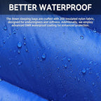 Clostnature Down Sleeping Bag for Adults - 20D 550 Fill Power Backpacking Mummy Sleeping Bag for 16°F - 45°F, Lightweight 4 Season Clod Weather Camping Gear with Compression Sack