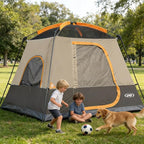 UNP 2/4/6/8 Person Tent, Portable Cabin Tent, Camping Tent 4-Person Easy Set Up, Waterproof with Top Rainfly for Outdoor Camping/Hiking