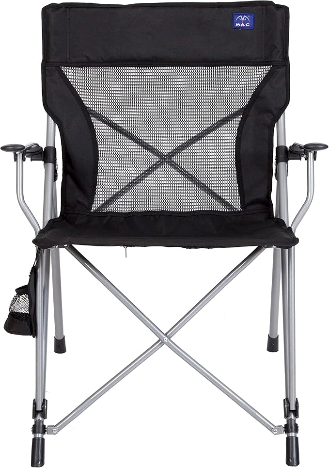 MACSPORTS Hard Arm Tension Chair, Black