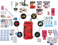QK 3-Person, 7 Day Completely Prepared Survival Kit for Emergency Preparedness - 1 Week Go Bag Includes First Aid, Survival Tools, Food and Water. Emergency Kit for Earthquakes and Other Disasters.