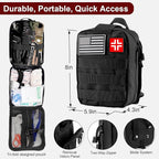 Gifts for Men Christmas - 118-in-1 Survival Kits - Military-Grade Survival Gear for Outdoor Adventures, Disaster Preparedness, Car/Home/Office Emergency Kit with First Aid Supplies