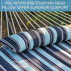 Lazy Daze Hammocks 12 FT Quilted Fabric Double Hammock with Spreader Bars and Detachable Pillow, 450lbs Weight Capacity