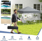 Tangkula 6.6x6.6 Ft Pop Up Canopy, 1 Person Instant Setup Canopy Tent with Center Lock, UPF 50+ Sun Protection, 8 Stakes, 4 Ropes, Portable Outdoor Canopy with Carrying Bag