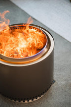 Solo Stove Bonfire 2.0 with Stand, 19.5 Inch Smokeless Fire Pit with Removable Ash Pan - Portable Outdoor Fire Pit - Stainless Steel Wood Burning Fireplace, Ideal for 4-6 People, 21.75 lbs, Ash