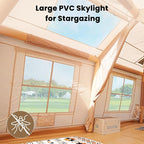 Inflatable Tents for Camping, Blow Up Tent with Hand Pump, Easy Setup Inflatable Hot Tent with Stove Jack, Waterproof Oxford Air Glamping Tents for Camping Adult 4 Person Upgrade Version