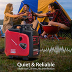 2500-Watt Gas Powered Portable Inverter Generator, CO Sensor, Super Quiet for Camping, Home Emergency Use, EPA Compliant 2026 Version