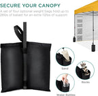 Best Choice Products 10x10ft Pop Up Canopy Tent with Sidewall, 1 Person 1 Minute Set Up, Carry Case, 4 Weight Bags - Marigold