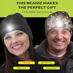 POWERCAP LED Hat Light 150 Lumens Rechargeable Fleece Beanie with Bright Built-in Headlamp Waterproof LED Warm One Size Cap