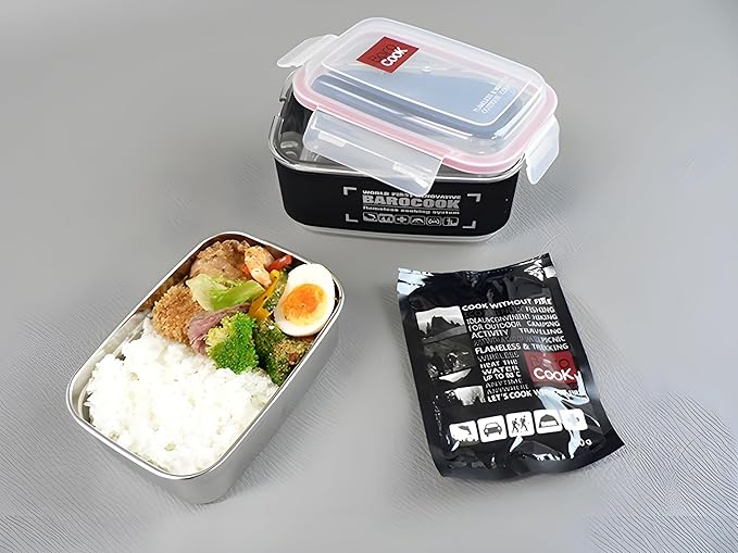 Flameless Self-Heating Lunch Box – Portable Food Warmer Oven BC-003/BC-007 – Large/ Extra Large Capacity – Heats Meals, MREs & Cans Under 10 Min – Camping, Travel, Office, Emergency