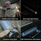 Camping Light Telescopic, Collapsible Magnetic Camping Lantern with 12000mAh Battery, Telescoping IPX6/IPX7 Waterproof Flashlights, Camping Lamp for Emergency, Camping, Hiking (Military Green)
