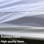 PORTAL 10x20 Canopy Replacement Cover, Pop Up Canopy Tent Top Cover Without Frame Legs Instant Patio Gazebo Pergola Sun Shade, White